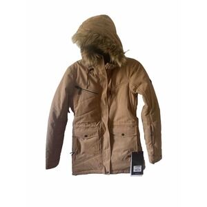 RIDE Snowboard Sking Madison Jacket Waxed Tobacco Sz S New Tan